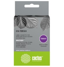 -/ Картридж ленточный Cactus CS-TZE531 TZe-531 черный для Brother PT-P1010, PT-P700, P750W, P900W, P950