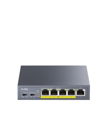 Коммутатор/ 5-Port 10/100/1000M PoE+ Switch 60W, 5 10/100/1000M ports with 4POE+ Ports Unmanaged Switch with UL power adapter IEEE802.3af / IEEE802.3at, Watchdog, 60W External