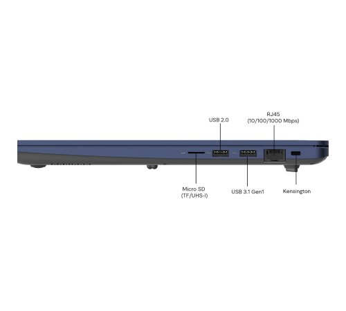 Ноутбук Maibenben M645 16"(1920x1200 (матовый) IPS)/AMD Ryzen 5 4600H(3Ghz)/24576Mb/512PCISSDGb/Int:AMD Radeon/Cam/BT/WiFi/45.6WHr/war 1y/1.79kg/Dark Blue/Linux