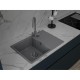 Кухонная мойка GRANFEST URBAN 668L dark gray 1-чаша+крыло 680*490мм, монтаж: врезной, материал: кварц, цвет: темно-серый
