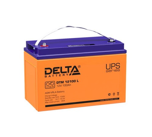 аккумуляторная батарея DELTA Аккумуляторная батарея AGM DTM 12100 L (12V / 100Ah) аккумуляторная батарея DELTA Аккумуляторная батарея AGM DTM 12100 L (12V / 100Ah)
