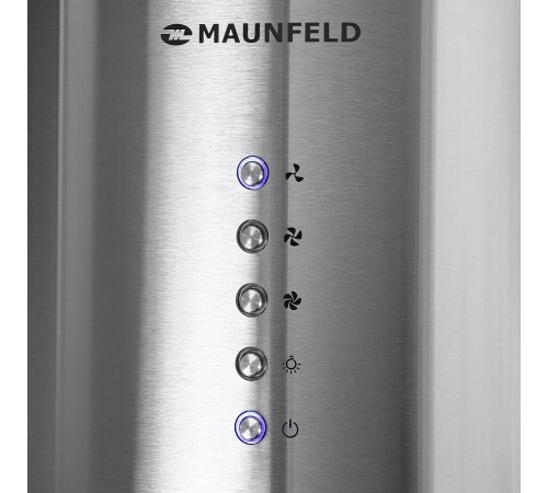 ВЫТЯЖКА MAUNFELD Lee Wall 35 INOX/ настенная,ширина 350 мм, электронное управление,3 скорости, 1050 м3/ч, 63 дБ, светодиодное LED освещение, нержавеющая сталь