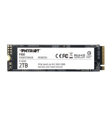 Твердотельный накопитель Patriot SSD P300 2TB M.2 2280 NVMe PCIe 3.0 x4 R2100/W1650 TBW 960TB 3D NAND