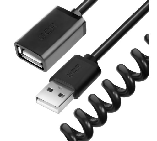 Greenconnect Удлинитель 2.0m USB 2.0, AM/AF витой, черный, 28/28 AWG, экран, Premium, GCR-UEC0M-BB2S-2.0m Greenconnect Удлинитель 2.0m USB 2.0, AM/AF витой, черный, 28/28 AWG, экран, Premium, GCR-UEC0M-BB2S-2.0m