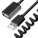 Greenconnect Удлинитель 2.0m USB 2.0, AM/AF витой, черный, 28/28 AWG, экран, Premium, GCR-UEC0M-BB2S-2.0m