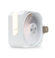 Кулер для процессора/ CPU Cooler HSPD A116 WHITE ARGB cover (250W, 4-pin PWM, 155mm, Al/Cu, 6x6mm, ARGB cover, 1x120mm, 68CFM, 25dBA, 1650RPM, S: 1851/1700/1200/20XX/115X/13XX, AM5/AM4/AM3/AM2/AM3+/AM2+/FM2/FM1, white)