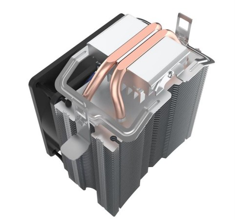 Кулер для процессора PCCooler S93 V2 (100W, 3-pin, 125mm, Al/Cu, 2x6mm, 1x92mm, 48CFM, 22dBA, 2200RPM, S: 1700/1200/115X, AM5/AM4, silver, black)