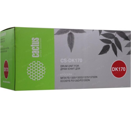 -/ Блок фотобарабана Cactus CS-DK170 DK-170 черный ч/б:100000стр. для Kyocera Ecosys M2035/ M2035dn/M25