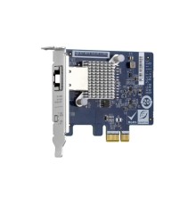 Сетевая карта/ QNAP QXG-5G1T-111C PCIe Gen2 x1, Single-port 4-speed 5 GbE network expansion card (5Gbps/ 2.5Gbps/ 1Gbps/ 100Mbps)  Low-profile bracket pre-installed; full-height and specialized brackets are bundled