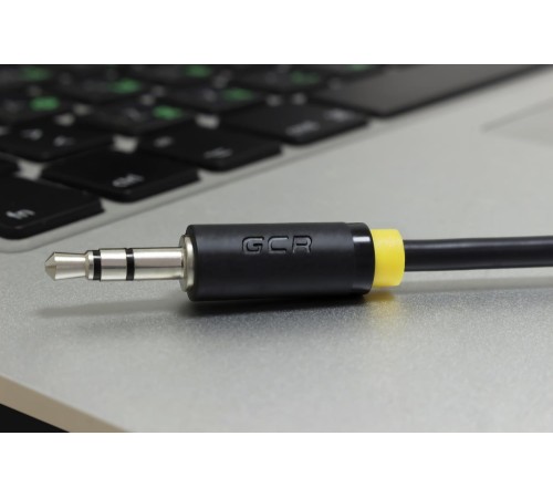 Greenconnect Кабель аудио 1.0m jack 3,5mm/jack 3,5mm черный, желтая окантовка, ультрагибкий, 28 AWG, M/M, Premium GCR-AVC1114-1.0m, экран, стерео Greenconnect Кабель аудио 1.0m jack 3,5mm/jack 3,5mm черный, желтая окантовка, ультрагибкий, 28 AWG, M/M, Premium GCR-AVC1114-1.0m, экран, стерео