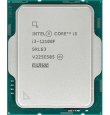 Процессор CPU Intel Core i3-12100F (3.3GHz/12MB/4 cores) LGA1700 OEM, TDP 60W, max 128Gb DDR5-4800, DDR4-3200,  CM8071504651013SRL62, 1 year