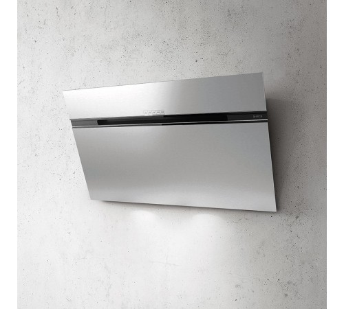 Вытяжки ELICA/ Декоративный дизайн, наклонная, 90 см, сенсорное управление, 1200 куб. м. , Back Aspiration, нержавеющая сталь