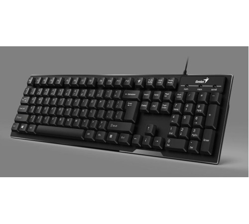 Клавиатура Genius Smart KB-102 Black USB (High Key Design), программируемая мультимедийная с технологией SmartGenius, классическая раскладка, глубокий ход клавиш, влагоустойчивая, клавиш 105, провод 1.5 м (Мятая упаковка) Клавиатура Genius Smart KB-102 Black USB (High Key Design), программируемая мультимедийная с технологией SmartGenius, классическая раскладка, глубокий ход клавиш, влагоустойчивая, клавиш 105, провод 1.5 м (Мятая упаковка)
