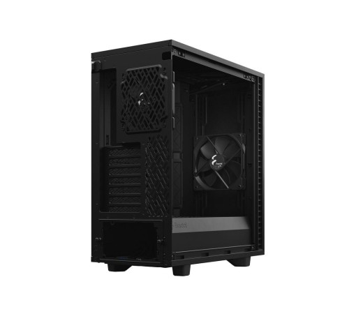Корпус ПК без блока питания/ Case Fractal Design Define 7 Compact TG Light Tint, Midi-Tower, 1x120mm + 1x140mm, 2xUSB-A 2.0 + 2xUSB-A 3.2 + 1xUSB 3.2 Type-C ATX, mATX, mITX Black