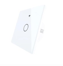 Выключатель сенсорный (одноклавишный) Moes ZigBee Smart Switch белый модели ZTS-EU