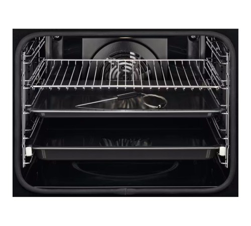 Встраиваемые электрические духовки ELECTROLUX/ Электрический духовой шкаф с конвекцией, приготовление на пару,объем 72 л, утапливаемые переключатели, 10 режимов, автопрограммы, очистка пиролитическая, 3 стекла в дверце, направляющие проволочные + телескоп