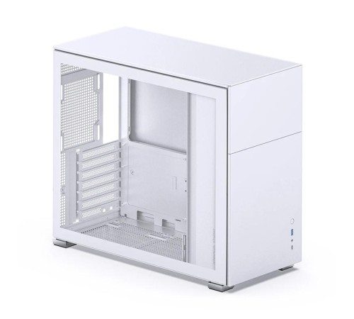 Корпус без блока питания/ Case JONSBO D41 STD, Midi-Tower, TG, no fan, 1xUSB-A 3.2 + 1xUSB-C 3.2, ATX, mATX White