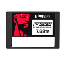 Твердотельный накопитель Kingston Enterprise SSD 7,68TB DC600M 2.5" SATA 3 R560/W530MB/s 3D TLC MTBF 2M 94 000/34 000 IOPS 14016TBW (Mixed-Use) 3 years