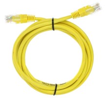 Патчкорд/ Патчкорд литой "Telecom" UTP кат.5е 2,0м желтый