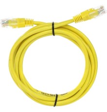 Патчкорд/ Патчкорд литой "Telecom" UTP кат.5е 2,0м желтый