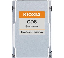 SSD накопитель KIOXIA Enterprise SSD 2,5"(SFF/U.2), CD8-R, 7680GB (7.68TB), NVMe 1.4/PCIe 4.0 1x4, R7100/W6000MB/s, IOPS(R4K) 1150K/200K, MTTF 2,5M, 1DWPD/5Y (Read Intensive), 3D-TLC, 15mm