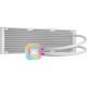 Система жидкостного охлаждения/ Water Cooling System Corsair iCUE H150i ELITE CAPELLIX XT (360mm, White, RGB/ Fans: 3x120mm, 65.57CFM, 37dBA, 2100RPM/Rad thickness 27mm/ S: 1851, 1700, 1200, 115X, AM5, AM4)