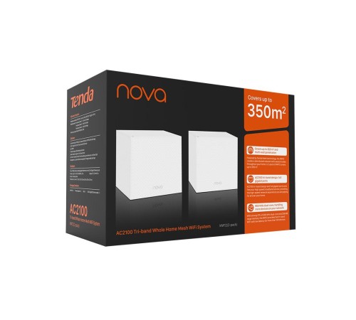 Точка доступа/ Tenda MW12 AC2100 2-band Whole Home Mesh WiFi System Точка доступа/ Tenda MW12 AC2100 2-band Whole Home Mesh WiFi System