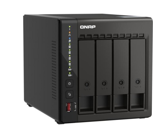 Сетевое хранилище без дисков/ SMB QNAP TS-453E-8G NAS, 4-tray w/o HDD. 2xHDMI-port. 4-core Celeron J6412 2-2.6 GHz, 8GB DDR, 2x2.5Gb LAN, 2 x M.2 2280 PCIe Gen 3 x2, 2x USB 3.2 Gen 2 (10Gbps) Port, 2x USB 2.0 port Сетевое хранилище без дисков/ SMB QNAP TS-453E-8G NAS, 4-tray w/o HDD. 2xHDMI-port. 4-core Celeron J6412 2-2.6 GHz, 8GB DDR, 2x2.5Gb LAN, 2 x M.2 2280 PCIe Gen 3 x2, 2x USB 3.2 Gen 2 (10Gbps) Port, 2x USB 2.0 port