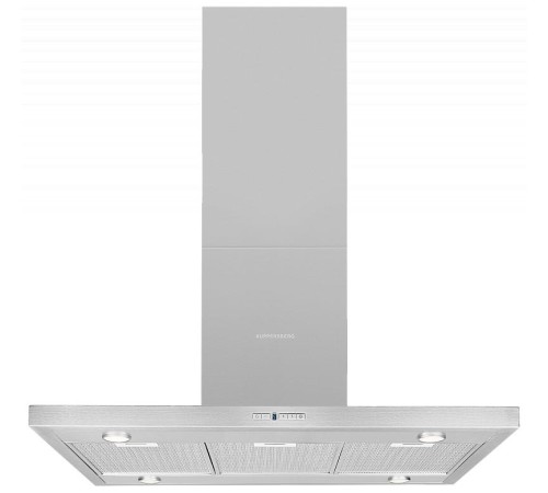 Вытяжка Kuppersberg/ Островная вытяжка, ширина 90, отвод/рециркуляция, 850 м3/час, электронное конопочное управление, 5-ти ступенчатая регулировка мощностита, ймер на отключение 15 мин., светодиодное освещение 4x2 Вт, металлические жироулавливающие жироул