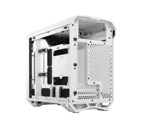 Корпус ПК без блока питания/ Case Fractal Design Torrent Nano TG Clear Tint, Mini-Tower, 1x180mm, 2xUSB-A 3.0 + 1xUSB 3.2 Type-C, mDTX, mITX White