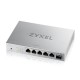 Коммутатор Мультигигабитный коммутатор Zyxel XMG-105, 5xRJ-45: 1/2.5G, 1xSFP+, настольный, бесшумный