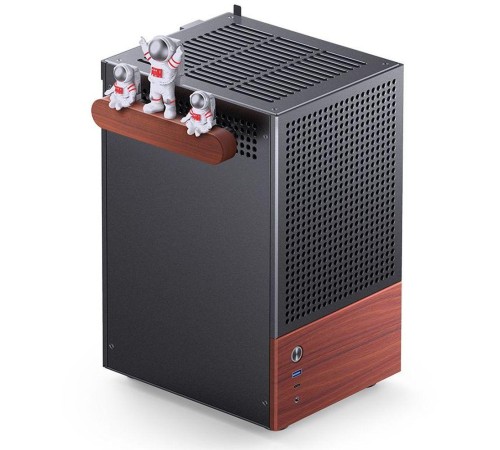Корпус без блока питания/ Case JONSBO T6, Mini-Tower, 1x140mm, 1xUSB-A 3.0 + 1xUSB-C 3.2, mITX, wood panel + wooden handle Black Корпус без блока питания/ Case JONSBO T6, Mini-Tower, 1x140mm, 1xUSB-A 3.0 + 1xUSB-C 3.2, mITX, wood panel + wooden handle Black