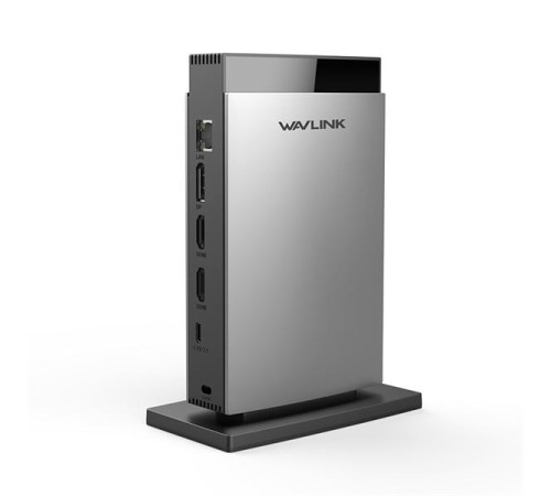 док-станция Docking Station WAVLINK USB-C PD3.1 Triple Display/140W PowerDelivery/2xUSB3.0/1xUSB C/1xDP 1.4/2xHDMI 2.1/1xGigabit LAN/1xAudio In/Out/1xSD/Micro SD CardReader/ no AC-Adapter included