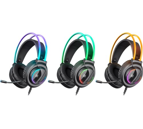 Defender Игровая гарнитура Flame черный, RGB, провод 2 м