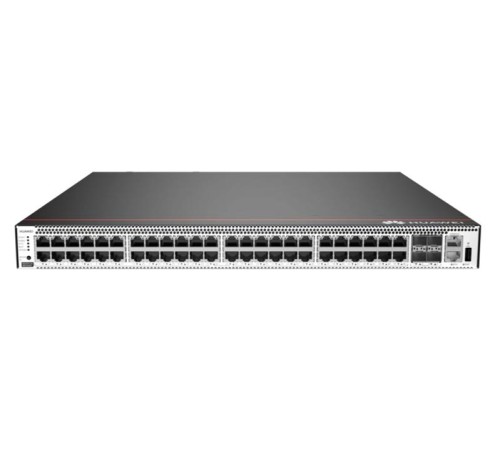 Коммутатор Huawei S5731-H48T4XC (48*10/100/1000BASE-T ports, 4*10GE SFP+ ports, 1*expansion slot, 2*600W AC, Basic SW)