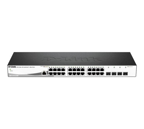 Коммутатор/ Managed L2 Metro Ethernet Switch 24x1000Base-T, 4x1000Base-X SFP, Surge 6KV, CLI, RJ45 Console