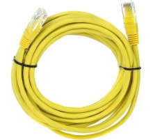 Патчкорд/ Патчкорд литой "Telecom" UTP кат.5е 5,0м желтый