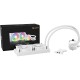 Водяное охлаждение для процессора/ Water Cooling System be quiet! LIGHT LOOP 240mm white (250W, 240mm, White, ARGB/ Fans: 2x120mm, 61.8CFM, 34.9dBA, 2100RPM/ Pump 2900RPM, Rad thickness 27mm/ S: 1851, 1700, 1200, 115X, AM5, AM4)
