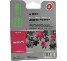 -/ Картридж струйный Cactus CS-CLI8M пурпурный (12мл) для Canon Pixma MP470/MP500/MP510/MP520/MP530/MP6