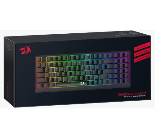 Redragon Беспроводная клавиатура Dragonwarrior RGB,тонкая,94клавиш,б.п.