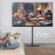 Cтойка ONKRON на 1 ТВ/ 30-60" от 100х100 до 400х400, макс нагр 41 кг, высота столба 1250 мм, угол поворота +-54", наклон 0", черная