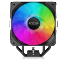 Кулер для процессора/ CPU Cooler PCCooler PALADIN EX300S (125W, 4-pin PWM, 157mm, Al/Cu, 3x6mm, FRGB, 1x120mm, 73.6CFM, 28.6dBA, 1800RPM, S: 1851/1700/1200/115X, AM5/AM4, black)