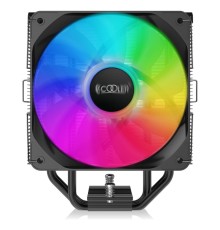 Кулер для процессора/ CPU Cooler PCCooler PALADIN EX300S (125W, 4-pin PWM, 157mm, Al/Cu, 3x6mm, FRGB, 1x120mm, 73.6CFM, 28.6dBA, 1800RPM, S: 1851/1700/1200/115X, AM5/AM4, black)