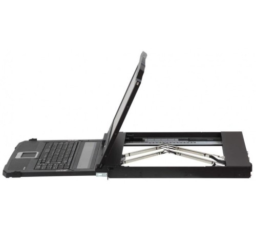 КВМ консоль ATEN 1U Ultra Short Depth 18.5” Short Depth USB HDMI Single Rail LCD Console (1920 x 1080)
