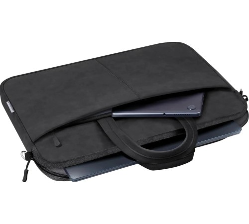 Defender Сумка для ноутбука Solid 15.6" PU кожа, черный, карман