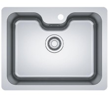 Мойка Franke 122.0689.806/ Best, Серия BELL, Мойка BCX 110-55 TL, мойка 610 x 480 mm, чаша 545 x 415/350 x 200 mm, монтаж под столешницу, скрытый перелив