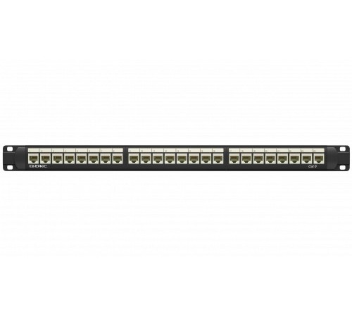 Патч-панель 19",1U,CAT6, 24 модуля RJ45, неэкранированная