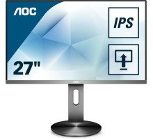 Монитор LCD 27'' 16:9 1920х1080(FHD) IPS, 60 Hz, 250 cd/m2, 1000:1, 100M:1, 4ms, VGA, HDMI, DP, USB-Hub, Height adj, Pivot, Tilt, Swivel, Speakers, Grey (Мятая упаковка)