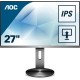 Монитор LCD 27'' 16:9 1920х1080(FHD) IPS, 60 Hz, 250 cd/m2, 1000:1, 100M:1, 4ms, VGA, HDMI, DP, USB-Hub, Height adj, Pivot, Tilt, Swivel, Speakers, Grey (Мятая упаковка)