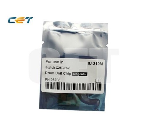 -/ Чип драм-юнита для KONICA MINOLTA Bizhub C250/C252 (CET) Magenta, (WW), 45000 стр., CET5708